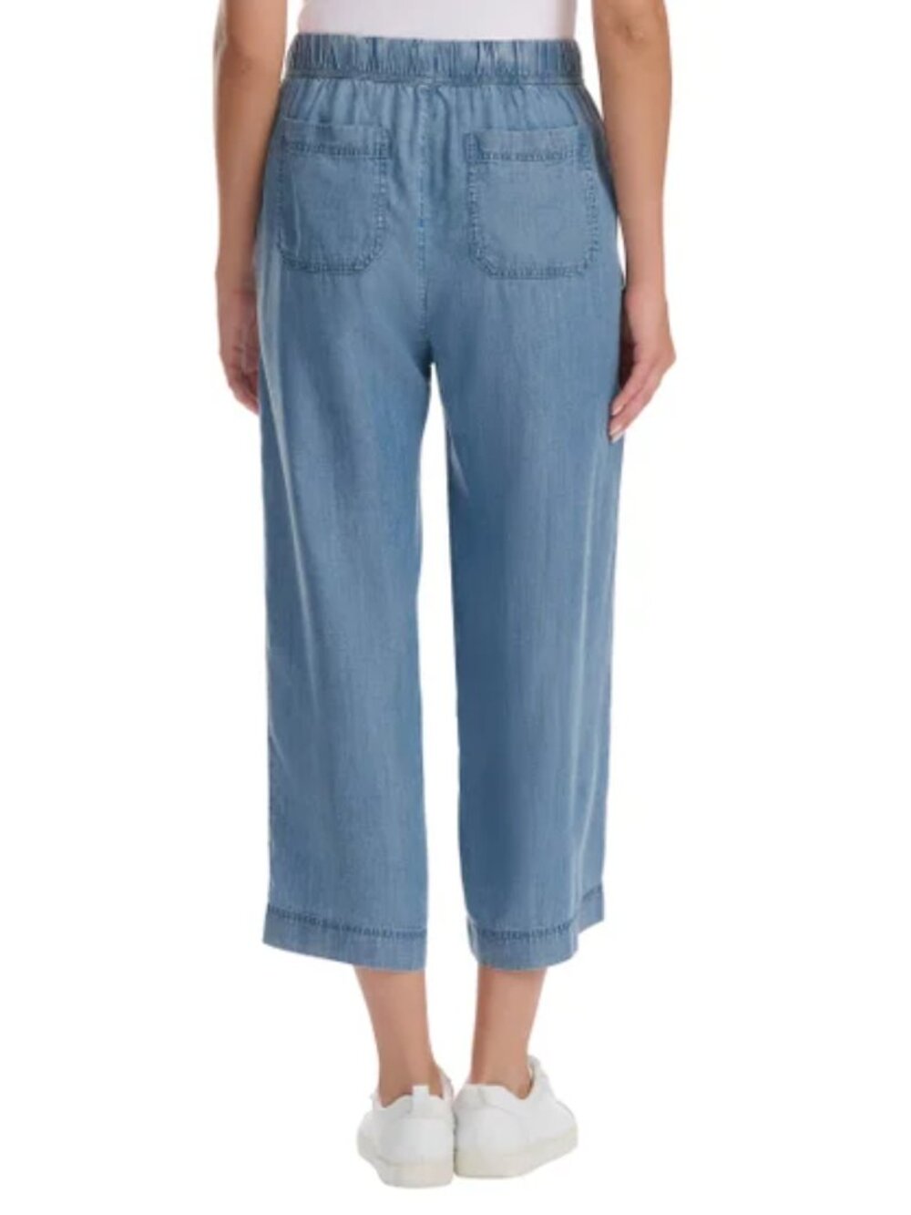 Splendid Women's Relaxed Fit Wide Leg Crop Pant - Picture 3 of 6